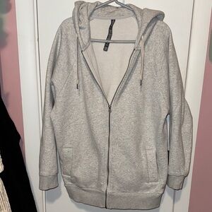 Vuori Gray Zip-Up Hoodie